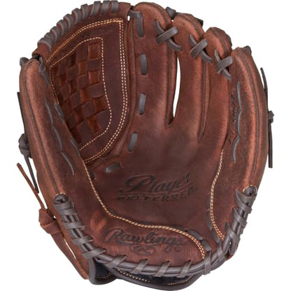 Rawlings | Player Preferred Baseball Glove | Baseball & Slowpitch Softball - color: Basket Web | Brown, size: 12" | Infield