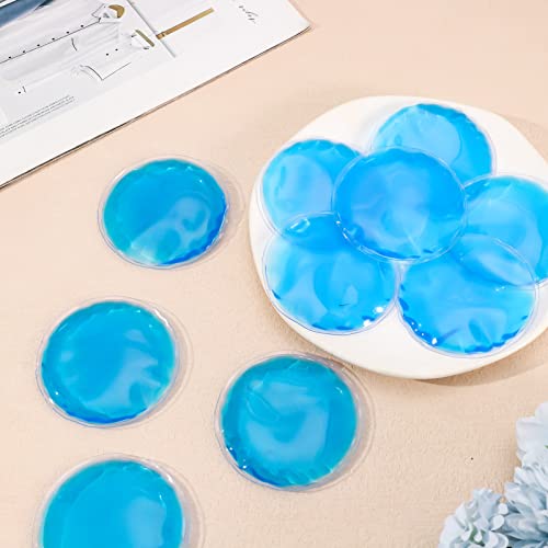 Reusable Ice Packs for Injuries, 10 Pack Round Ice Packs for Face | Gel Ice Pads, Small Hot Cold Compress Ice Bag for Eyes After Surgery, Face, Wisdom Teeth, Breast Surgery, Blue - size: 2.75 Inch