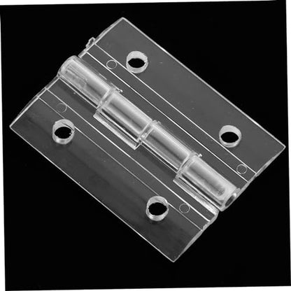 GLEAVI 2sets Folding Acrylic Hinges for Jewelry Boxes and Crafts Design Easy Installation Suitable for Furniture and Aquarium Covers