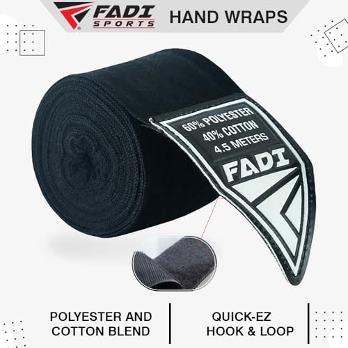 180-Inch Boxing Hand Wraps for Men & Women - Elastic Inner Gloves for Boxing, MMA, Kickboxing, Muay Thai - Pair (Green) - color: Black