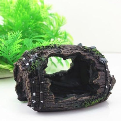 Aquarium Broken Barrel Decorations Resin Ornament Fish Tank Hideout Fish Tank Decorations for Small Fish Shrimp Play Ornament