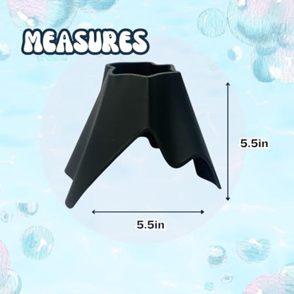 REEFSHAPE Aquarium Volcano Tunnel | Perfect for Fish, Shrimp, Loaches, Eels, Amphibians & More | Volcano Fish Hideout | Made in USA (Volcano, Black)