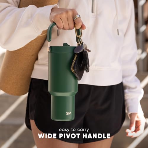 Simple Modern Tumbler with Handle, Water Jug | 30oz | Orange - color: -Clementine, size: 30 Ounces