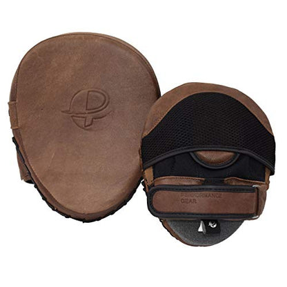 UFG Ultimate - Windsor Series - Vintage Genuine Leather Focus Pad - Boxing MMA Muay Thai Training Targeting