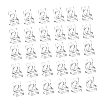 30x Aquarium Glass Cover Clips Clamps Inlet Outlet Pipe Holder Aquarium Lid Support Aquarium Accessories Hose Fastening Clips, for 5.5mm