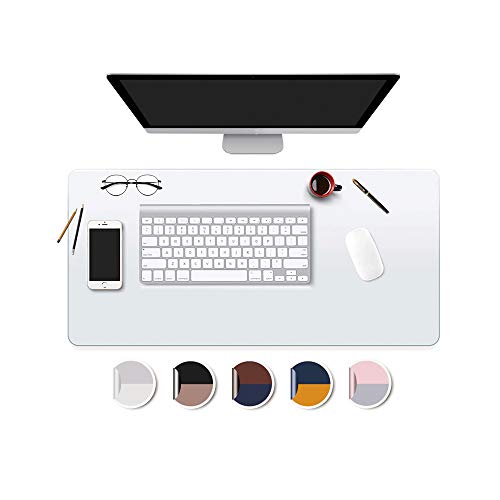 Office Desk Blotter Pad Clear Mats Table Protector PVC Writing Mat Plastic Desk Overlay for Laptop Computer Desktop Keyboard Pads Vinyl Wipeable Waterproof Home with Mouse Pad Mat Extra Large 24x48 - size: 24 x 48 inch