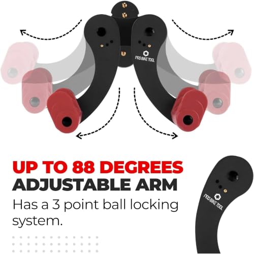 PRO BIKE TOOL Bike Rack for Garage Wall Mount - Horizontal Bike Storage - color: Red