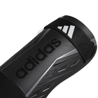 adidas Unisex Adult Tiro Soccer Shin Guards - color: Black/White/Iron Metallic/Training, size: Small