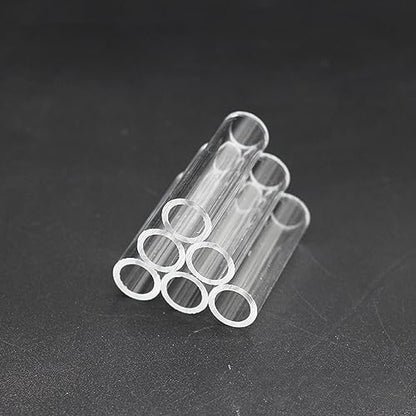 Shrimp Shelter Tube, Transparent Acrylic Tube Aquarium Shrimp Cave Breeding Fish Shrimp Feeder Breeding Tube Aquarium Fish Tank Pipe Shelter Tube Fish Tank Shelter Decorations Hideaway Pipes - color: 6 tubes