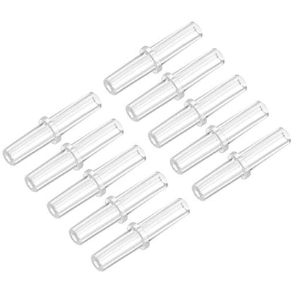 uxcell Aquarium Air Valve Connector Plastic Inline Tubing Straight Valves for 4mm Fish Tank Pond Air Line 20pcs