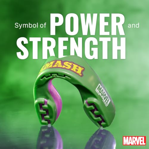 Marvel The Hulk Sports Mouth Guard, Adult Dual Layer Mouthguard with Case - color: The Hulk, size: Adult (12+ Years)