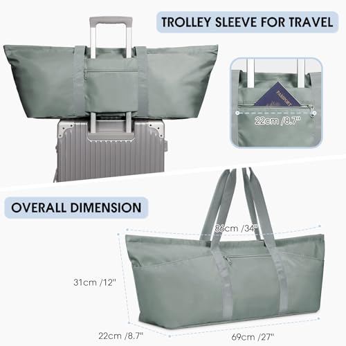sportsnew Large Yoga Mat Bag Trolley Sleeve Gym Carrier Shoe Bag Wet Pocket - color: Greenish Grey