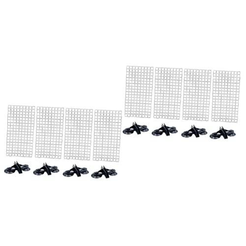 Beaupretty 2sets Fish Tank Divider Spliced Lattice Plate Aquarium Accessories Suction Cups for Betta Fish Random Color