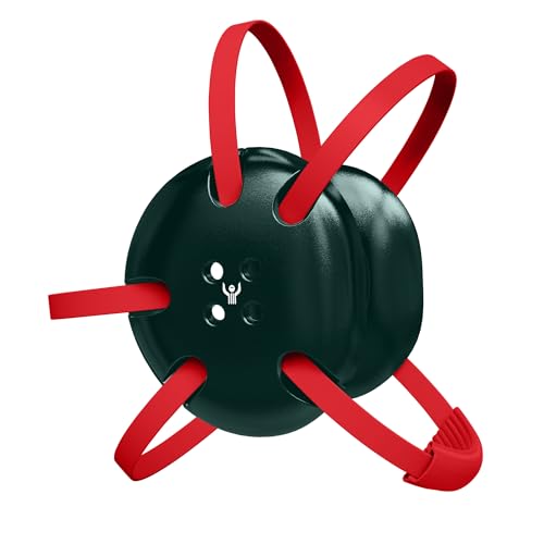 | Wrestling Classic Headgear Earguard Adult Grappling Head Gear Adjustable Ear Guards Varsity Red Straps - style: Dark Green w/ Varsity Red Straps
