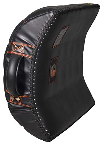 Muay Thai Low/Leg Kick Pads - Geltech Curved for Muay Thai, MMA, Kickboxing - style: FightersJuice Cushioned