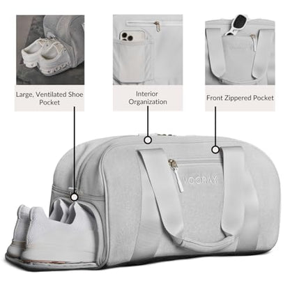 Vooray Burner Small Gym Bag for Women and Men, 23L - color: 23L - Ash