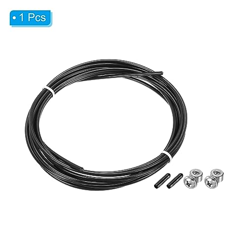 PATIKIL Speed Jump Rope Replacement Cable Professional Skipping Rope Steel Wire Replace for High Speed Jump Ropes - color: Black