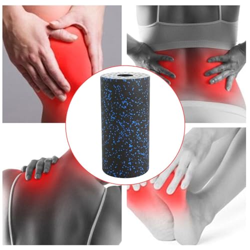 Yiju Hollow Foam Roller 12 Inch for Post Workout Stretching and Massage, Blue - color: Blue