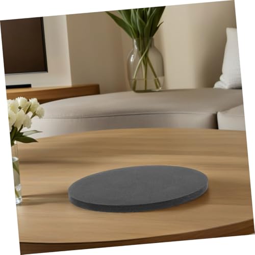 Kisangel Aquarium Self Leveling Mat Round Non Slip Soft Pad for Fish Tank Stabilization Shock Absorbing Cushion for Home and Office Aquatic Decor