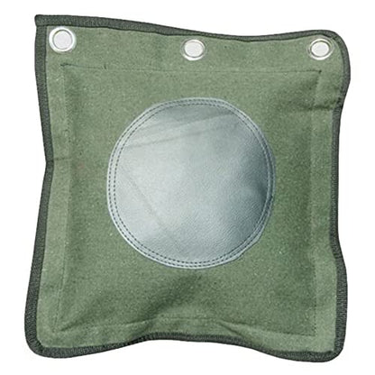 Wing Chun Wall Bag Canvas Leather Punch Bag for Kung Fu Boxing Training | Reinforced Stitching for Long-Lasting Durability - color: Green