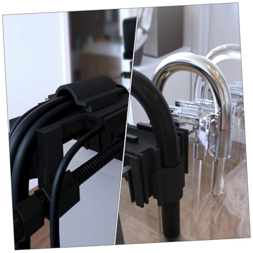 balacoo 2pcs Fish Tank Clips Aquarium Fixed Clips for Change Holders Groove Design for Wire Organization and Secure Hose Fixation
