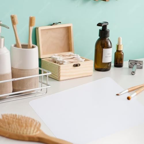 2pcs Clear Silicone Mat,24 X 20 cm/9.45 X 7.87 in Silicone Mats for Crafts,Silicone Mats for Kitchen Counter,Heat Resistant, Non-Slip, Waterproof, Washable Silicone Sheet