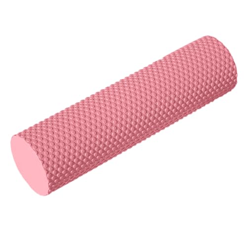 12 Inch EVA Soft Dot Foam Roller for Muscle Therapy, Yoga and Balance Exercises, High-Density Massage Roller, Foam Roller for Back, Legs for Home, Gym and Travel (Pink#M) - color: Pink#m