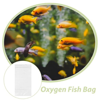 SEWACC 50pcs Fish Transport Bags for Live Ornamental Fish Plastic Shipping Bags 30x60cm for Aquariums