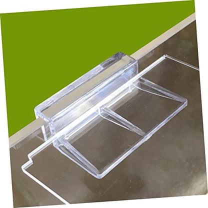 COLLBATH 15pcs Acrylic Fish Tank Stand Cover Brackets Aquarium Rack for Glass Tank Lid - size: 5.5X4X1.8CM