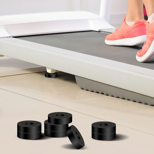 8P Rubber Isolation Pads Thick Anti-Vibration Rubber Washers1.5 in OD 0.5 in ID 0.4 Thick High-Density RubberMechanical Vibration Damping Pads Isolator Washers for Speakers, Refrigerators, Table Feet