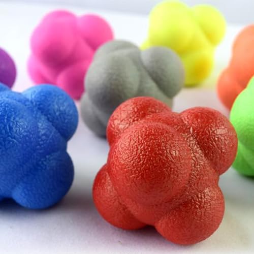 Fitness Balls Bounce Agility Reflexes Reaction Coordination Training Reaction Hexagon Agility Training - color: Yellow