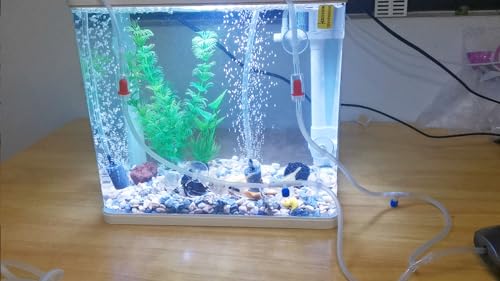 Aquarium Air Pump Accessories - Contains Airline Tubing, Control Valve, Air Stones, Connectors, Check Valves, Suction Cups