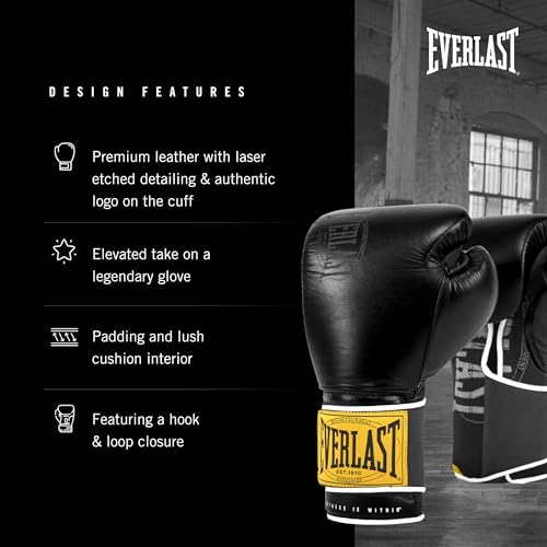 Everlast Everlast Classic Training Glove - color: BLACK, size: 14OZ