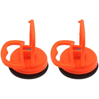 2PCS Heavy Duty Suction Cup Small Dent Puller for Car Dent Removal, Tiles, Glass, Screen and Objects Moving(Orange)