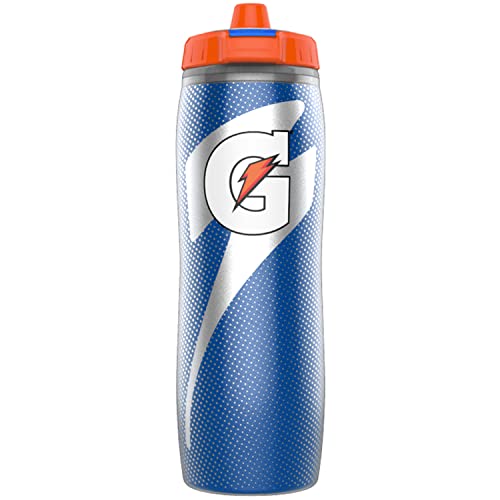 Gatorade Insulated 30oz Squeeze Bottles, Blue and Black