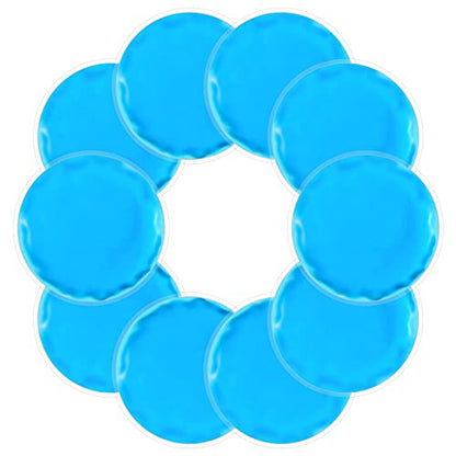 Reusable Ice Packs for Injuries, 10 Pack Round Ice Packs for Face | Gel Ice Pads, Small Hot Cold Compress Ice Bag for Eyes After Surgery, Face, Wisdom Teeth, Breast Surgery, Blue - size: 2.75 Inch