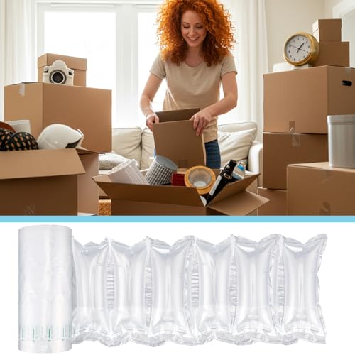 400 Count Air Pillows for Shipping with Pump, 4.72 x 9.84 Inches Inflatable Shipping Air Bags Supplies Box Filler Packing Materials Alternative to Packing Peanut, Purse Stuffers for Shape