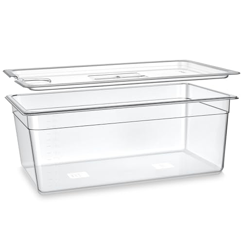 Sous Vide Container 26 Quart With Lid,BPA Free Complete Accessories For Anova and Most Sous Vide Cookers,Anova Container Kit - color: Large Sous Vide Container-without accessories