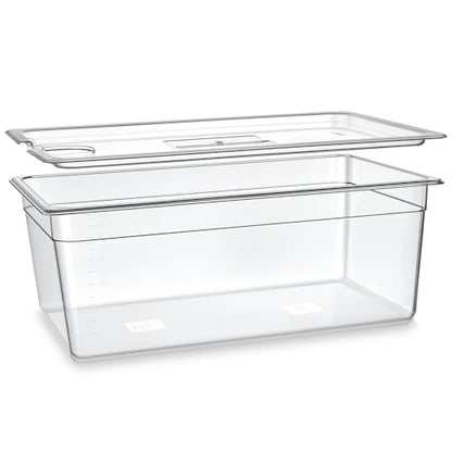 Sous Vide Container 26 Quart With Lid,BPA Free Complete Accessories For Anova and Most Sous Vide Cookers,Anova Container Kit - color: Large Sous Vide Container-without accessories
