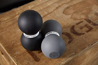 Infinity Roller, Peanut Foam Roller, Large 8-Inch Double Massage Ball Exercise Roller (Black - Firm) - style: Black - Firm