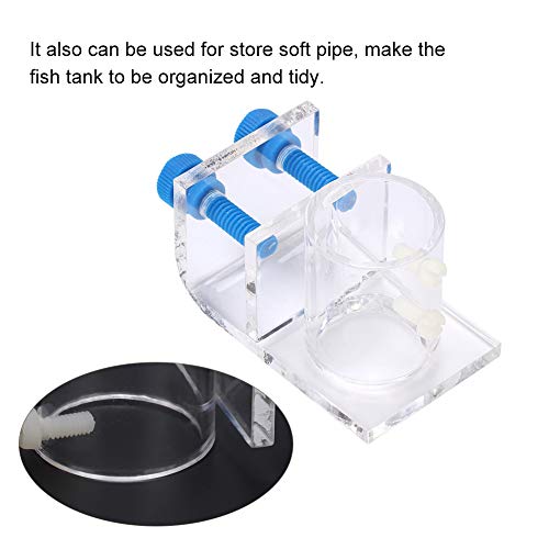 Transparent Acrylic Water Tube Soft Pipe Fixture for Fish Tank Aquarium (Single Hole) - size: Single Hole