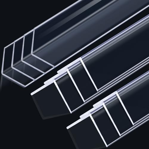10 Pcs 1-1/2 x 48 Inches Wall Corner Protector Guards, Clear Avoid Scratching Scuffs, Vinyl Corner Trim Molding, Easy Install & Cleaning for Door Countertop Furniture Cabinet Protection - color: Clear, size: 1-1/2 x 48 inches
