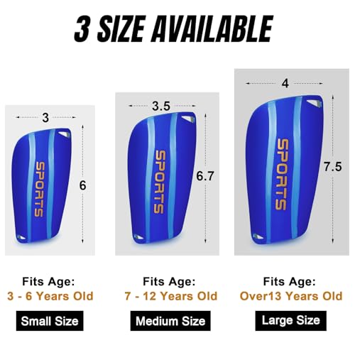 XZQTIVE Soccer Shin Guards with Shin Sleeves and Soccer Socks, Football Shin Pads Set for Kids Youth and Adult - color: blue, size: L(Youth/Adult)