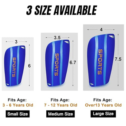 XZQTIVE Soccer Shin Guards with Shin Sleeves and Soccer Socks, Football Shin Pads Set for Kids Youth and Adult - color: blue, size: L(Youth/Adult)