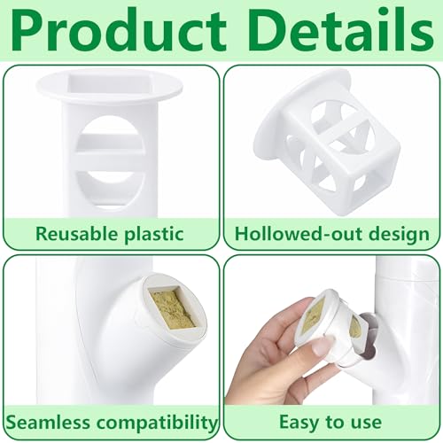 24 Pcs Grow Cubes for Hydroponic System, Grow Cube Hydroponic Cups Compatible with yCube, Reusable Hydroponic System Grow Cube for Indoor Graden Supplies