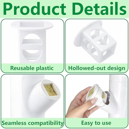 24 Pcs Grow Cubes for Hydroponic System, Grow Cube Hydroponic Cups Compatible with yCube, Reusable Hydroponic System Grow Cube for Indoor Graden Supplies