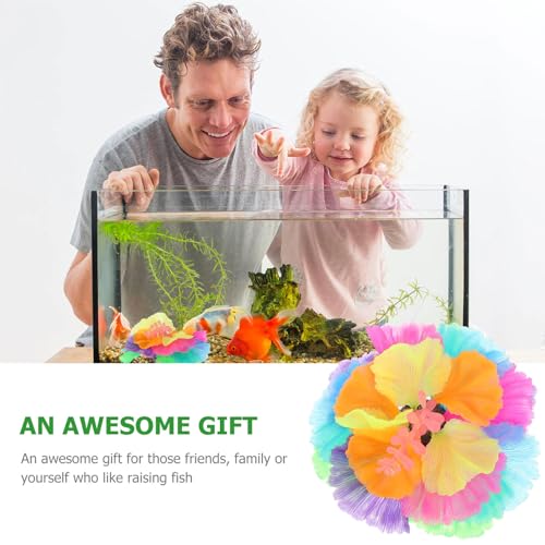 SUPVOX Lifelike Silicone Aquatic Plant Ornament Purple Simulation Water Plant for Fish Tank Decoration for Home and Office Aquarium