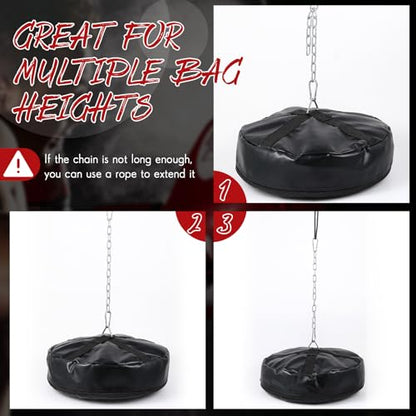 Heavy Bag Floor Anchor Unfilled, 3-in-1 PU Double End Stand MMA
