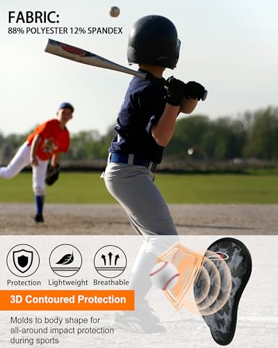 Roadbox Boys Youth Compression Shorts with Athletic Cup Baseball Football - color: 1 Pack: Black(1 Cup), size: Medium