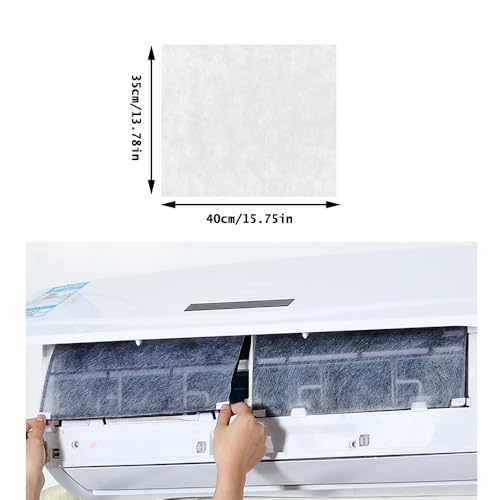 10 Pack Mini Split Air Conditioner Vent Filters Cover Anti-Dust Secondary Air Cleaning Filter for Home Air Conditioners Vents Air Purification Wall Mounted A/C Unit Heat Pump Heater
